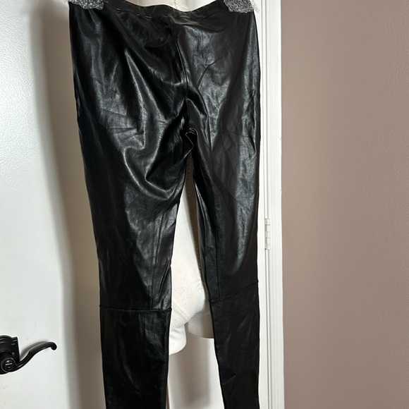 Aritzia Wilfred Black Faux Leather Leggings size M - Picture 9 of 10